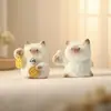 Decoración de escritorio creativa y moderna con temática de gatos, un regalo de cumpleaños para niñas, popular caja sorpresa