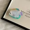 Nova Série Oceano Peixe Tropical Peixe-Anjo Presilha de Garra de Acetato de Alta Qualidade para Penteado no Topo da Cabeça Presilha de Tubarão Acessórios de Cabelo para Mulheres