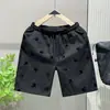 Transfronterizo Aliexpress Amazon Tendencia Pantalones Cortos Europeos Verano Hombres Pantalones Grandes Flockeados Casuales Pantalones de Playa Hombres
