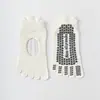 Meias Esportivas de Cinco Dedos Femininas Verão Finas Meias com Dedos Separados Silicone Antiderrapante Absorção de Choque Meias Curtas para Corrida Fitness Pilates Yoga