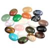5 Piezas Venta Caliente Transfronteriza 18*25mm Superficie de Anillo Piedra Ágata Cristal Natural Ovalada DIY Joyería Piedra en Bruto