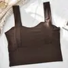 Sutiã Esportivo Popular Transfronteiriço para Mulheres, Estilo Fino com Bojos, Sem Costura, Tamanho Grande, À Prova de Choque, Regata Fitness Yoga para Usar por Cima