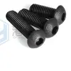 10.9 tornillo de cabeza semicircular de hexágono interior de alta resistencia cabeza de hongo de hexágono interior negro suministro en stock