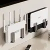 Rack de Posicionamento de Roteador Rack de Armazenamento Wifi Suporte Adesivo de Parede Suporte Caixa de Armazenamento Sem Furos