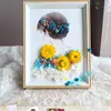 Regalo del Día de la Madre Marco de Fotos con Flores Secas Hecho a Mano DIY Marco de Fotos de Escenario con Flores Secas Accesorios para Actividades de Salón del Día de la Madre Team Building
