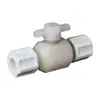 Válvula de bola de plástico PPH, interruptor, unión viva, accesorios de tubería de agua, conexión universal, manguera, tubería de aire, rosca a tope
