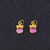 Colgante Auspicioso Tradicional de Loto con Goteo de Oro Pulsera de Cuerda Trenzada Hecha a Mano Accesorios de Joyería con Cuentas Adorno Colgante