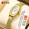 Reloj de Mujer Ofns Más Vendido, Delgado y Retro, Correa de Malla Impermeable, Simple y Elegante para el Viaje Diario, Reloj de Cuarzo para Mujer de Gran Valor