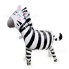 Balão de folha de alumínio com rodas para puxar, em formato de animal, brilhante, para feiras noturnas, barracas de rua, brinquedos infantis, atacado, produtos quentes de venda transfronteiriça