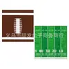 Novo Kit de Bandeja de Papel Descartável e Copo de Papel com Tema de Rugby do Super Bowl para Festa de Futebol Americano