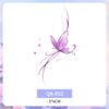 Sticker de Tatuaje a Color Explosivo Transfronterizo de Tamaño Pequeño Impermeable de Larga Duración Pequeño Fresco Brazo Clavícula de Mujer Distintivo Lindo