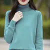 Camiseta base de punto elegante con cuello 2026, corte holgado, algodón puro, línea transfronteriza, top de principios de otoño, color liso, nuevo estilo de punto