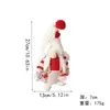 Muñeco de Juguete de Dibujos Animados sin Rostro de Navidad con Barba Blanca, Figura de Gnomo de Pie, Adorno para Decoración de Escaparate de Centro Comercial