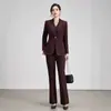Venta al por mayor transfronteriza 2026 otoño e invierno nuevos conjuntos de traje para mujer, trajes casuales de moda profesional de alta gama y ropa de trabajo