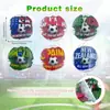 Posavasos de acrílico de fútbol con atmósfera de Copa del Mundo transfronteriza y patrón creativo de bandera nacional, tapete resistente al calor, recuerdo de mercancía para fans