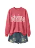 MAMÁ DE HOCKEY Tienda Independiente de Amazon Wish Sudadera de Manga Larga con Cuello Redondo para Mujer, Moda Versátil y Cómoda para Otoño e Invierno
