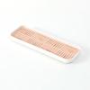 Bandeja para Tazas de Sala de Estar Taza de Té Doméstica Taza de Agua Plástico de Doble Capa Rectangular Plato Escurridor para Tazas de Té Plato de Té Nórdico