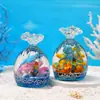 Nuevo adorno de resina para acuario cuadrado con temática oceánica, decoración de escritorio de animales marinos para niños, pequeño regalo