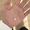 Colar Leve e Elegante de Luxo para Mulheres, Prata S925, Design de Nicho, Corrente Exquisita para Clavícula, Versátil para Uso Diário, Joia que Não Desbota