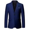 Morado Adelgazante Oversize Estudio Dos Botones Estilo Coreano Ajustado Pequeña Chaqueta de Traje Overol para Hombre Vestido de Presentador