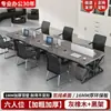 Escritorio de oficina para personal con mampara divisoria, estación de trabajo multiusuario de 2/4/6 puestos, combinación de escritorio y silla de oficina, escritorio para computadora, escritorio de oficina engrosado