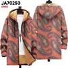 Chaqueta de Nuevo Estilo Transfronteriza con Elementos de Patrón Multicolor Cremallera B6 con Capucha Cárdigan Grueso de Invierno Forro Polar de Algodón con Forro Amarillo
