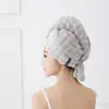 Toalla de Pelo Super Absorbente de Secado Rápido para Mujeres, Turbante de Nuevo Estilo, Toalla de Champú de Terciopelo de Burbujas, Uso en Hotel y Hogar, Gorro de Ducha Espesado