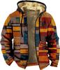 Estilo Étnico Engrosado con Forro Polar Transfronterizo Temporada Doble Capa Interior Terciopelo Grueso Acolchado de Algodón Chaqueta con Cremallera Bolsillo con Cremallera Chaqueta Acolchada de Algodón Cálida