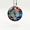 Llavero Colgante Plano Copa del Mundo 2026 Usa Canadá México Tema Copa de Campeones Logo de Equipo Deportivo Acrílico Doble Cara