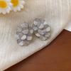 Brincos Flor Dopamina Cor Agulha Prata Luxo Leve Moda High-end Gota de Orelha Gota de Orelha Nicho Feriado Acessórios de Orelha para Mulheres