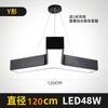 Lámpara colgante LED de oficina simple en forma de Y, lámpara hexagonal creativa, iluminación comercial, lámpara redonda para barra de gimnasio