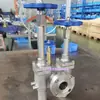 Válvula de llenado combinada de baja temperatura DJ44F-40P, válvula combinada de llenado para tanque de almacenamiento de baja temperatura de oxígeno-nitrógeno-dióxido de carbono