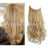 Perucas Europeias e Americanas Transfronteiriças para Mulheres, Extensões de Cabelo com Volume Espesso, Extensões de Cabelo de Fibra de Alta Temperatura Invisíveis Naturais, Cabelo Longo Cacheado de Uma Peça