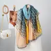 Bufanda de Seda Fina Suave Transpirable para Primavera y Verano Bufanda Larga de Algodón y Lino Color Contrastante de Gama Alta Protección para el Cuello en Habitaciones con Aire Acondicionado Chal Protección Solar Bufanda de Gasa