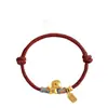 Pulsera de Hilo Rojo del Año del Caballo 2026 Unisex Caballo del Zodiaco Atrae Riqueza y Fortuna Pulsera Tejida de Regalo