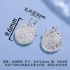 Tijeras Pequeñas de Plata Pura 999 Accesorios Pulsera Colgante Collar Colgante Joyería DIY Cuerda de Cuentas Hecha a Mano Accesorios Venta al por Mayor