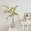 Flor Artificial Qilixiang Flor Falsa Decoración Sala de Estar Mesa de Comedor Decoración con Flores de Lujo Ligero de Gama Alta Decoración de Mueble de TV Decoración Floral