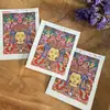 Thangka Buda Jowo 4x5 Cartão Coração de Rekang, Xizang, Nepal, Puramente Pintado à Mão