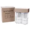 Molinillo de pimienta de acero inoxidable 304 para el hogar, botella para moler pimienta y sal marina, botella de vidrio para condimentos, molinillo manual, transfronterizo