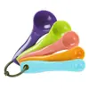 Cuchara medidora de plástico de color para hornear, 5 piezas, de grado alimenticio, espesada, cuchara medidora, adecuada para hornear