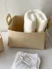 Cesta de armazenamento de feltro, cesto de armazenamento de livros e brinquedos para sala de estar, organizador de mesa, cesta de armazenamento dobrável estilo nórdico