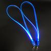 Fábrica D made Lanyard luminoso de TPU guía de luz súper brillante TPU transparente Lanyard para evento de exposición Lanyard luminoso LED