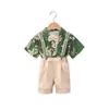 Traje Infantil Camisa de Manga Corta para Niño Florista Vestido de Graduación de Jardín de Infancia Disfraz de Presentación para Anfitrión Ropa Infantil