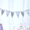 Bandeirola Dourada de Rede Vermelha Atacadista Bandeira Ondulada Decoração de Banner para Festa de Feriado da Amazon Transfronteiriça
