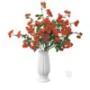 Ramo de Flores Artificiales de Camelia de Alta Calidad, Pequeño Ramo de Adornos Florales para Decoración de Sala de Estar en Casa, Materiales de Flores Artificiales de Gama Alta