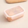 Mini refrigerador redondo, caja de conservación de alimentos frescos, lonchera pequeña, lonchera de cocina, caja de almacenamiento de plástico, caja rectangular sellada