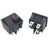 Suministro Kcd5 Interruptor Tipo Barco Interruptor Basculante de Cuatro Patas con Luz 21*25 Interruptor Tipo Barco de Tres Velocidades 19*22