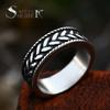 Guerrero de Hierro moda retro nórdica anillo simple de acero de titanio venta al por mayor joyería de anillo de acero inoxidable de moda para hombre comercio exterior