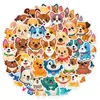 100 adesivos fofos de cachorrinho de leite com grafite adesivos decorativos para mala celular skate adesivos criativos à prova d'água para diário
