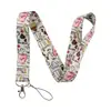 Lanyard para Teléfono con Forma de Corazón para Té con Leche y Café, Portatarjetas, Insignia de Exposición para Tarjeta de Autobús de Estudiante, Funda Protectora Dura de Moda